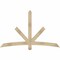 Ekena Millwork Alberta Rough Sawn Timber Gable Bracket, Douglas Fir, 72"W x 45"H x 4"D x 4"F, 15/12 Pitch GBW072X45X0404ALB00RDF - alternate 1